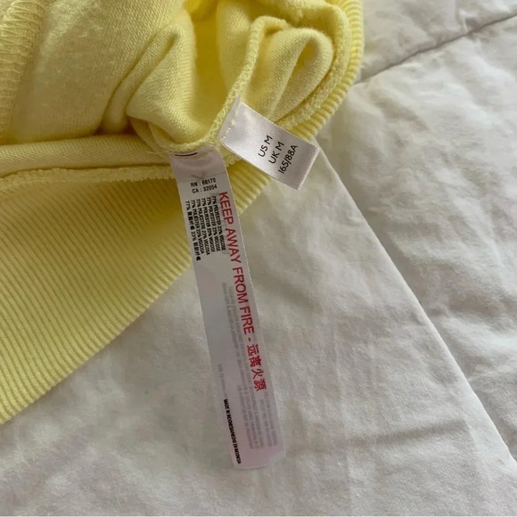 Out from Under Urban Outfitter’s Valtina Terry Track Jacket Yellow Top Med beach - Picture 9 of 12